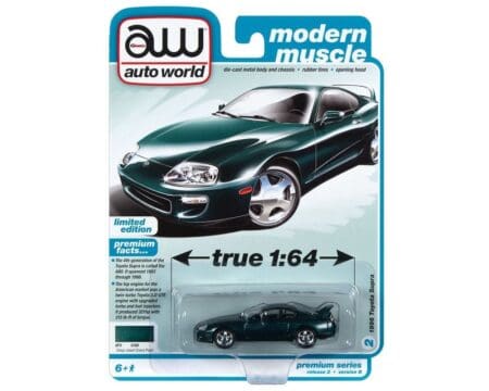 Auto World 1:64 1996 Toyota Supra (Deep Jewel Green Pearl) - Premium 2022 Release 2 Version B