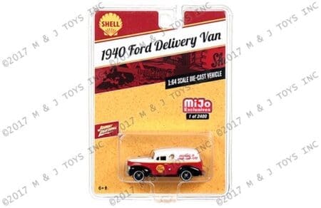 Johnny Lightning 1:64 1940 Ford Panel Delivery Van - Shell - MiJo Exclusives