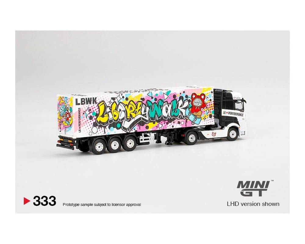 Mini GT 1:64 Mercedes-Benz Actros with 40' Container LBWK