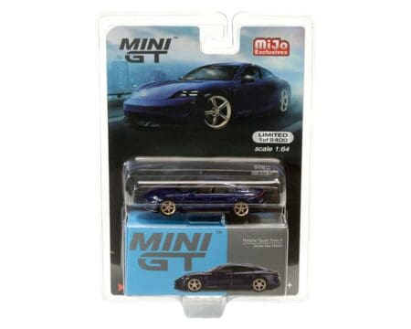 Mini GT 1:64 Porsche Taycan Turbo S (Gentian Blue Metallic)(LHD) - MiJo Exclusives limited to 2400 pieces