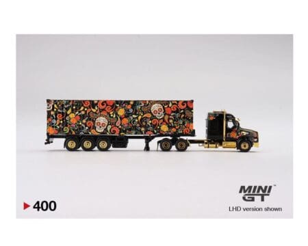 Mini GT 1:64 Western Star 49X with 40 Ft Container Day Of The Dead  "Dias De Los Muertos"  2022 Limited Edition - Mijo Exclusive - Image 5