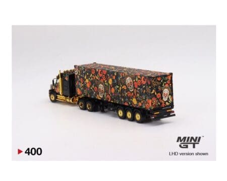 Mini GT 1:64 Western Star 49X with 40 Ft Container Day Of The Dead  "Dias De Los Muertos"  2022 Limited Edition - Mijo Exclusive - Image 4