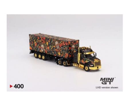 Mini GT 1:64 Western Star 49X with 40 Ft Container Day Of The Dead  "Dias De Los Muertos"  2022 Limited Edition - Mijo Exclusive - Image 3