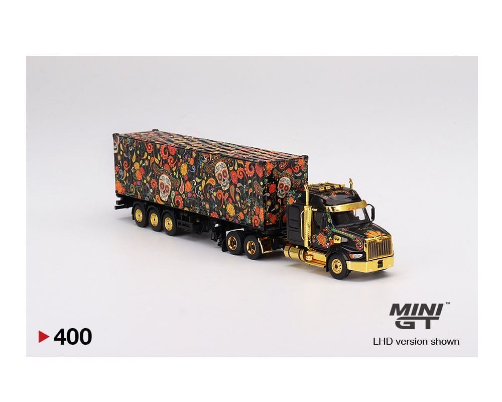 Mini GT Western Star 49x with 40 Ft Container - Dia De Los