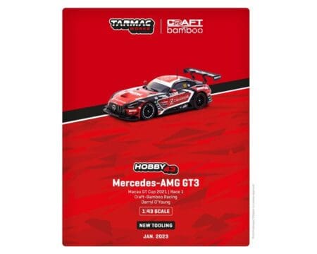 Tarmac Works 1:43 Mercedes-AMG GT3 Macau GT Cup 2021 - Race 1 Craft-Bamboo Racing Darryl O'Young New Tooling