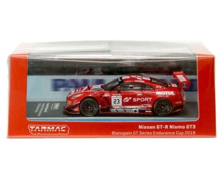Tarmac Works 1:64 Nissan GT-R Nismo GT3 Blancpain GT Series Endurance Cup 2018 Pre-Season Testing (Red) - Hobby64