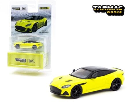 Tarmac Works 1:64 Aston Martin DBS Superleggera (Yellow Metallic) - Global64 - ixo Models Collab