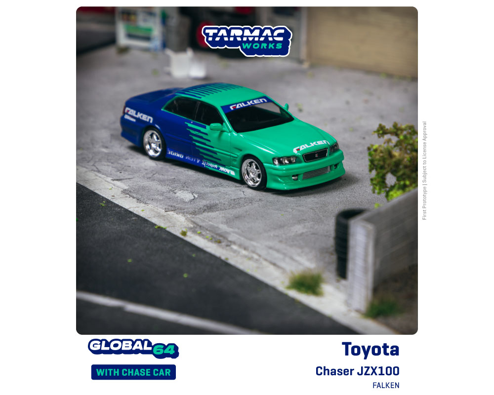 Preorder) Tarmac Works 1:64 Toyota Chaser JZX100 FALKEN – Global 