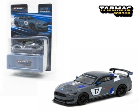 Tarmac Works 1:64 Ford Mustang GT4 SEMA 2016 Presentation (Grey) - Global64 Special Edition