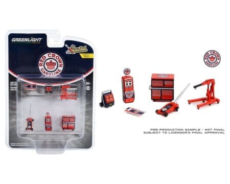 Greenlight 1:64 Shop Tool Accessories Series 5 - Red Crown Gasoline