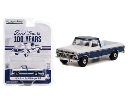 Greenlight 1:64 Anniversary Collection Series 14 - 1976 Ford F-150 Ranger XLT Trailer Special - Ford Trucks 100 Years
