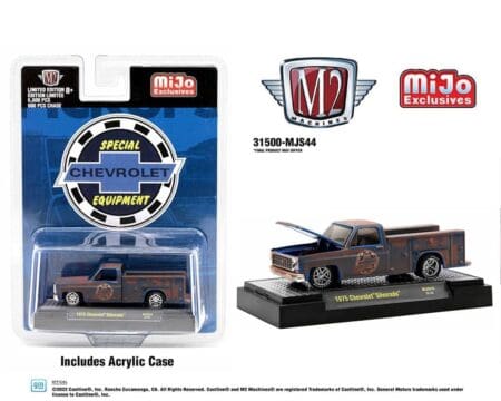 M2 Machines 1:64 1975 Chevrolet Silverado Utility Truck "Chevrolet Special Equipment" - MiJo Exclusives Limited Edition