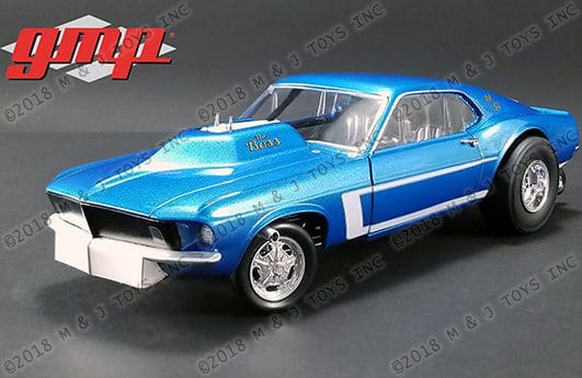 Mustang BOSS 1969 　1/18サイズ gmp 1969 MUSTANG BOSS GASSER TRIPLE GLOSS BLACK 1/18 DIECAST GMP