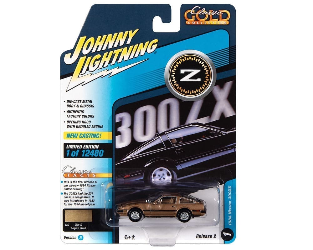 Johnny Lightning 1:64 1984 Nissan 300ZX (Gold Metallic