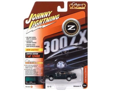 Johnny Lightning 1:64 1984 Nissan 300ZX (Dark Green Metallic) - Classic Gold 2022 Release 2 Version B
