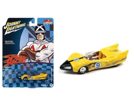 Johnny Lightning 1:64 Pop Culture 2022 Release 2 - Speed Racer Shooting Star Race Worn Solid Pack