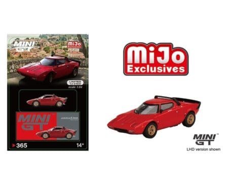 Mini GT 1:64 Lancia Stratos HF Stradale (Rosso Arancio) - MiJo Exclusives