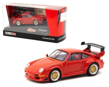 Tarmac Works x Schuco 1:64 Porsche 911 (993) GT2 (Red) - Collab64