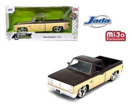 Jada 1:24 1985 Chevrolet C10 Cream 2 Tone Custom - Just Trucks - MiJo Exclusives Limited Edition