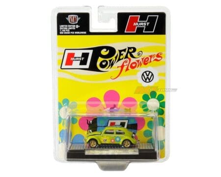 M2 Machines 1:64 Hurst Power Flowers 1953 Volkswagen Beetle Deluxe U.S.A. Model (Green) - Hobby Exclusive