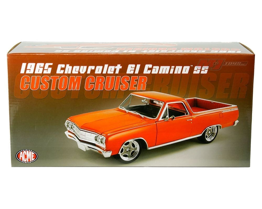 ACME 118 1965 Chevrolet El Camino SS Custom Cruiser (Orange Metallic
