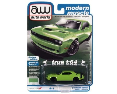 Auto World 1:64 Premium 2022 Release 3B - 2019 Dodge Challenger R/T Scat Pack Sublime
