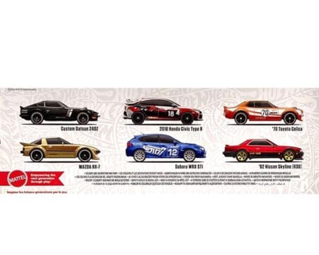 Hot Wheels 1:64 Import Theme Multipack 6 Cars Set - Image 2