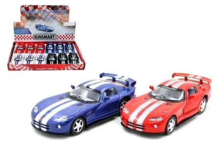 Kinsmart 1:36 Dodge Viper GTSR 4.7″ - Display Tray Box of 12