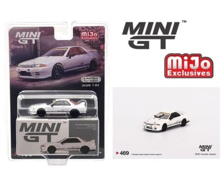 Mini GT 1:64 Top Secret Nissan GT-R VR32 - White - Mijo Exclusives