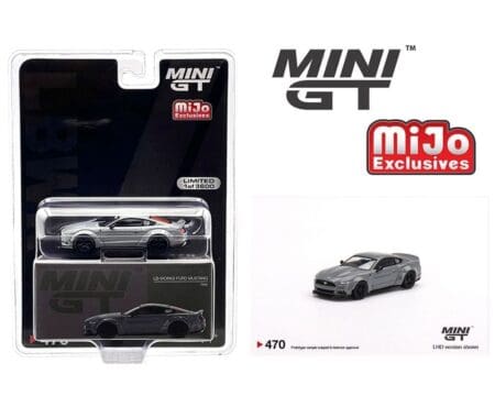 Mini GT 1:64 Ford Mustang GT LB-Works Grey - Mijo Exclusive