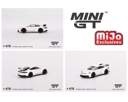 Mini GT 1:64 Porsche 911 (992) GT3 White - Mijo Exclusive