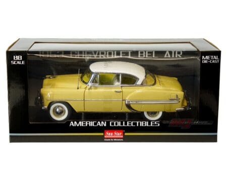 Sun Star 1:18 1953 Chevrolet Bel Air Coupe (Sun Gold) - American Collectibles