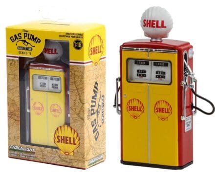 Greenlight 1:18 1954 Tokheim 350 Twin Gas Pump Shell Oil - Vintage Gas Pump Collection Series 12