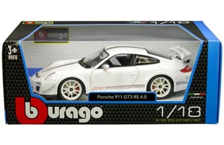 Bburago 1:18 Porsche 911 GT3 RS 4.0 ( White ) - Plus Series