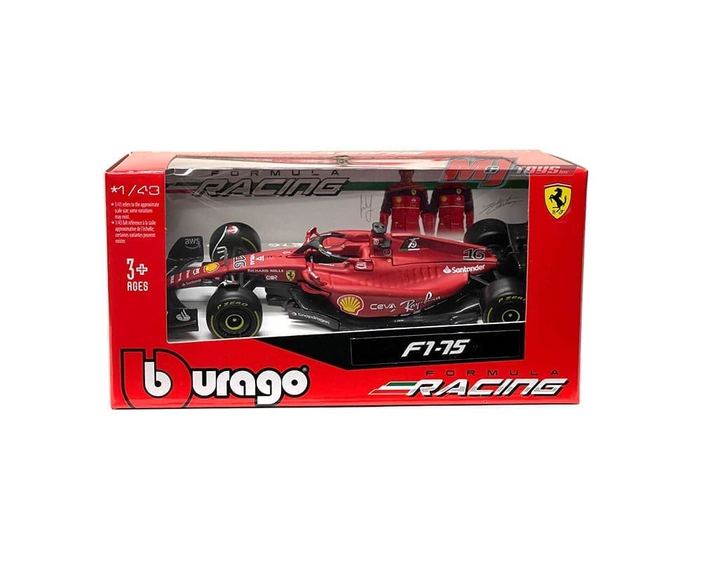 BBURAGO F1 1/43 Scale 2022 Ferrari F1-75 Diecast Model Unboxing