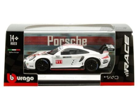 Bburago 1:43 Porsche 911 RSR (White) - Race