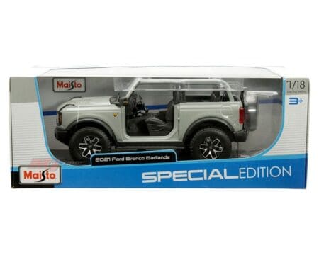 Maisto 1:18 2021 Ford Bronco Badlands (Grey) - Special Edition