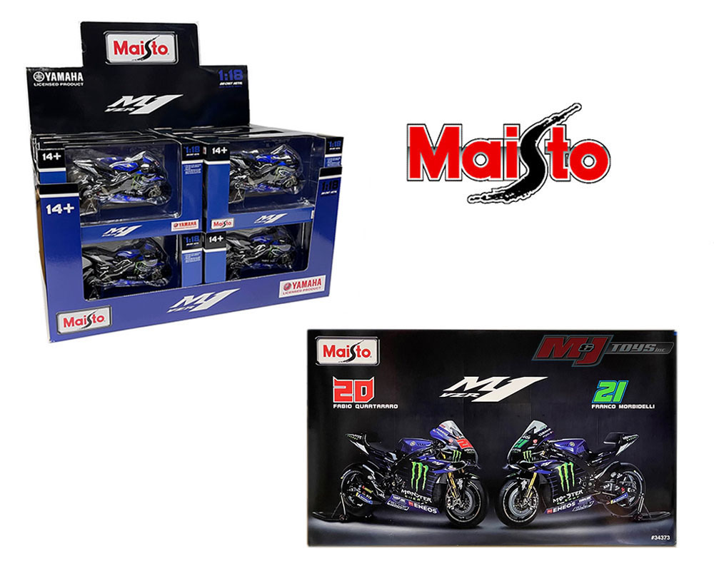 Miniature moto Maisto MOTO GP YAMAHA FACTORY N20 QUARTARARO (2021) 1/18
