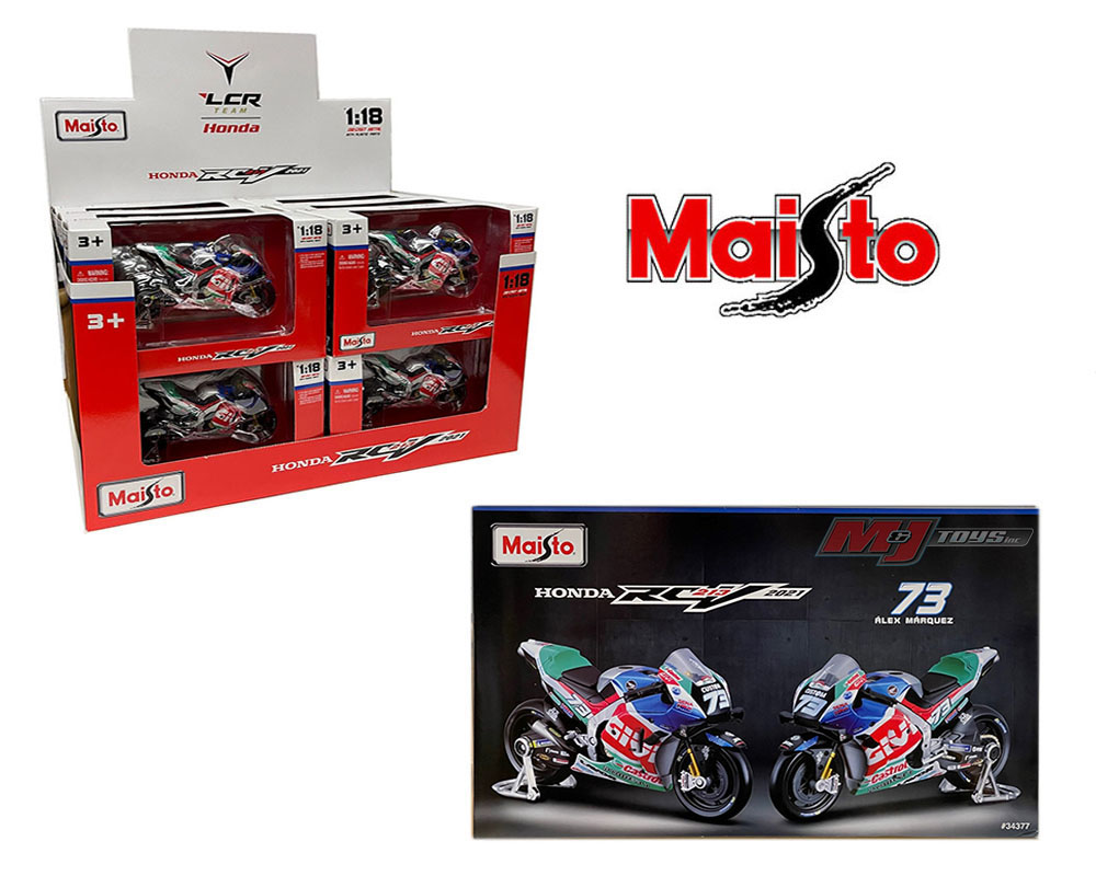 Maisto MotoGP 1:18 RC213V 2021 LCR Honda #73 Alex Marquez