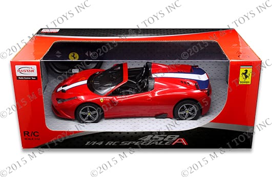 Rastar 1:14 Ferrari 458 Speciale A - Remote Control - M & J Toys Inc.  Die-Cast Distribution | Specializing in Die-cast Collectibles Since 1987
