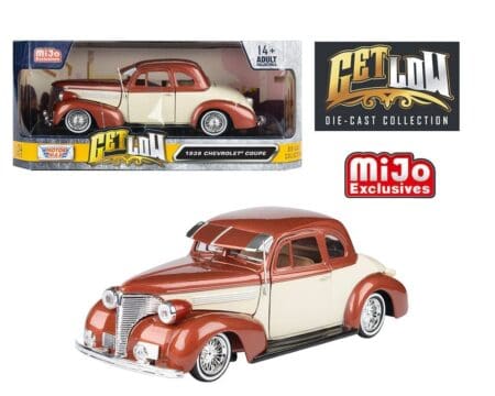 Motormax 1:24 1939 Chevrolet Coupe Lowrider Two Tone Beige - Get Low - Mijo Exclusives