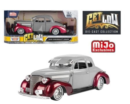 Motormax 1:24 1939 Chevrolet Coupe Lowrider Two Tone Grey - Get Low - Mijo Exclusives