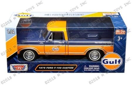 Motormax 1:24 1979 Ford F-150 Custom Pickup - Gulf - MiJo Exclusives