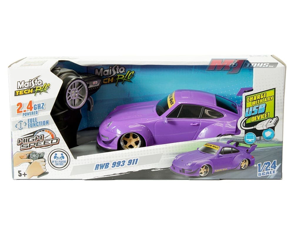 Maisto Tech R C 1 24 RWB 993 911 Purple Ready To Run M J