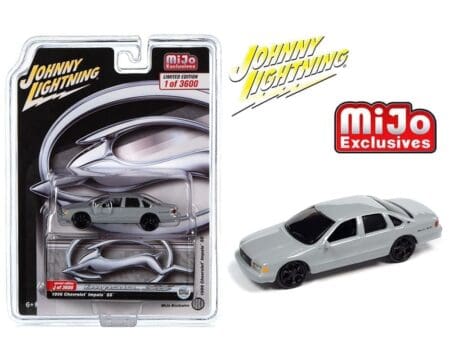 Johnny Lightning 1:64 1996 Chevrolet Impala SS Custom Grey Limited 3,600 Pieces - Mijo Exclusives