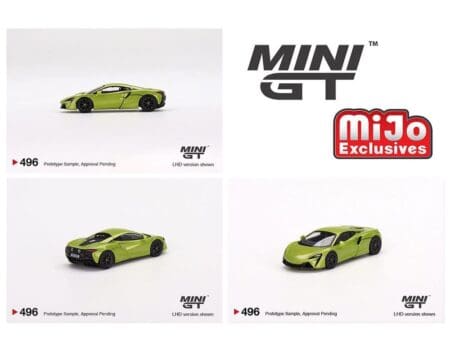 Mini GT 1:64 McLaren Artura - Flux Green - MiJo Exclusives USA