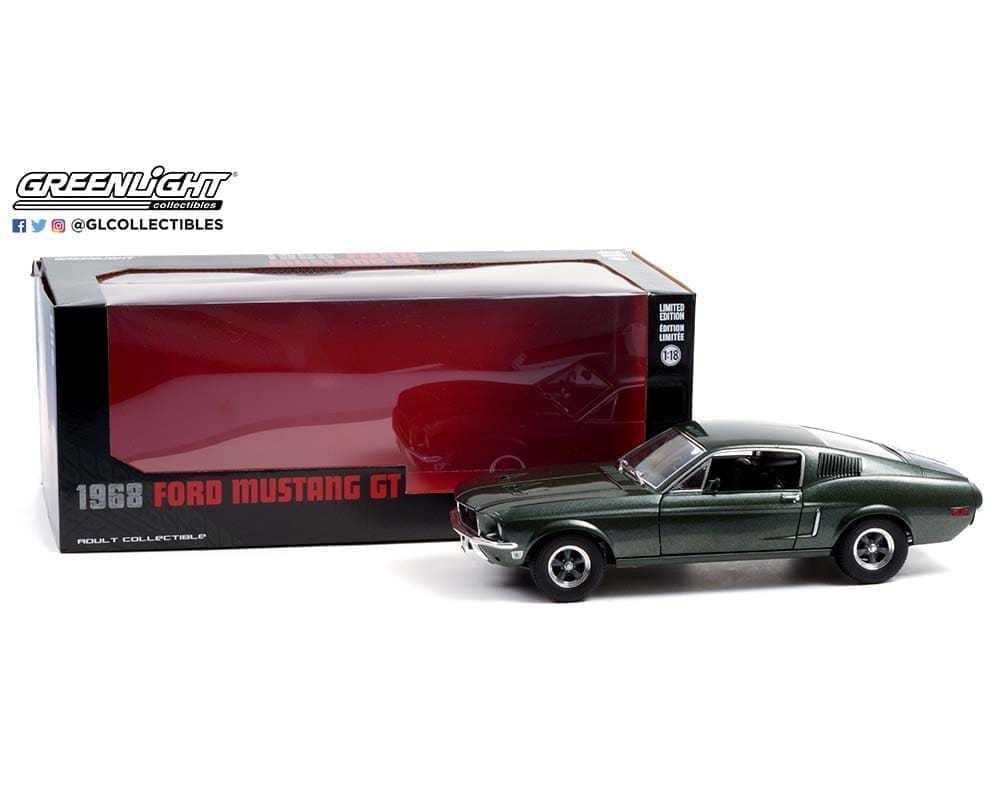 Greenlight 1:18 1968 Ford Mustang GT Fastback (Highland Green) - M