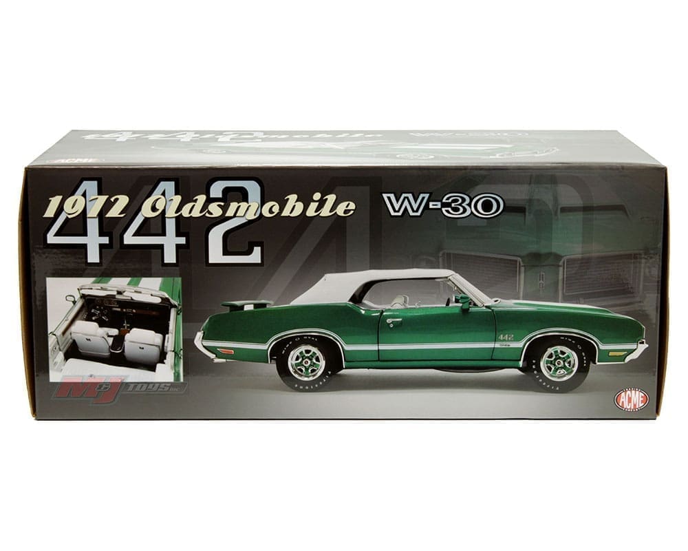 ACME 1:18 1972 Oldsmobile 442 W-30 Convertible (Radiant Green