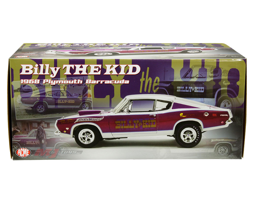 ACME 1:18 1968 Plymouth Barracuda Super Stock - Billy the Kid
