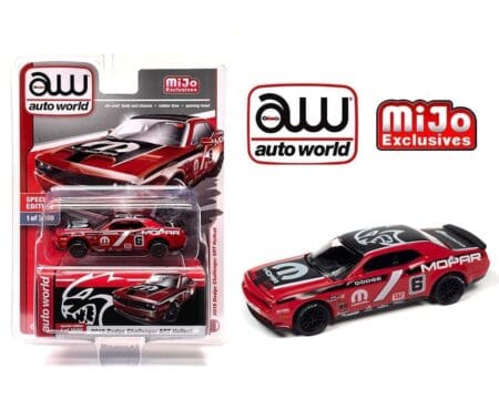 Auto World 1:64 2019 Dodge Challenger SRT Hellcat MOPAR (Red) - MiJo Exclusives